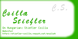 csilla stiefler business card